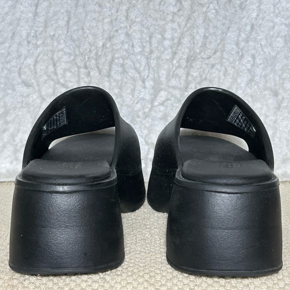 Skechers Foamies Rave Womens Black Slip On Platform Open-toe Slide Sandals SZ 7 - Picture 4 of 11
